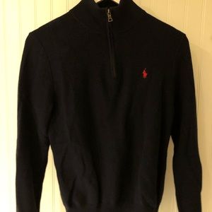 Boys Polo Ralph Lauren Half Zip Up Sweater